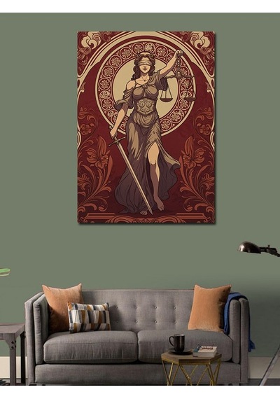 Kanvas Tablo Tanrıça Ve Savaşçı 50cmx70cm