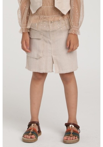 Xo Kids Kız Çocuk Etek 1-4 Yaş 2537 Gri
