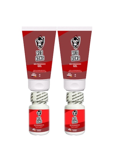 Red Kong Gel 2 Adet 50 Ml Jel + 2 Adet Red Kong 10 Lu Kapsüller