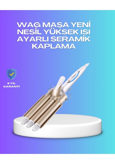 Mey İthalat Hızlı Isınan Şarjlı Saç Kıvırıcı Maşa