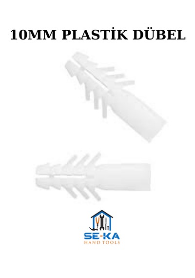 10mm Plastik Dübel 200 Adet