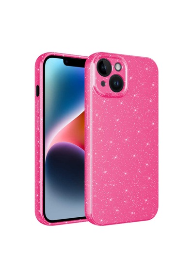 Apple Uyumlu iPhone 13 Kilif Simli Silikon Lüks Kapak 563109149