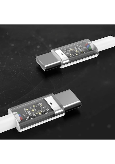 Apple 15/15 Pro Type-c To Type-c Hasır Örgü Hızlı Şarj Kablosu 1m Çok Renkli