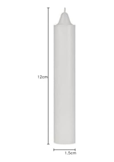 Ekonomik Mum 12 Cm. 20 Adet 000 Açık Krem