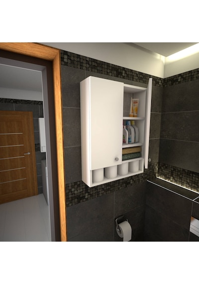 Emkawood Cabi Banyo Dolabı Beyaz