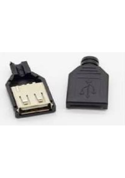 5 Adet Usb A Tipi Dişi Soket Lehimlenebilir Konnektör 4 Pinli