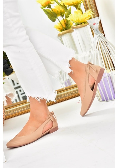 Fox Shoes Ten Kadın Babet H726324009 Ten Rengi