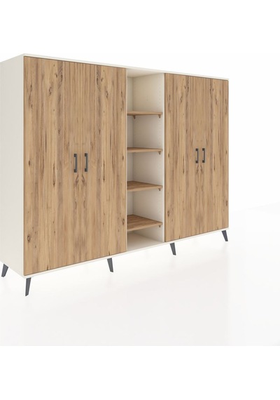 Hyperion Dolap 12 Raflı 4 Kapaklı 220x44x163 Aytaşı-çam Atlas Çam - Aytası Hyperion Dolap 12 Raflı 4 Kapaklı 220x44x163 Aytaşı-çam Atlas Çam - Aytası