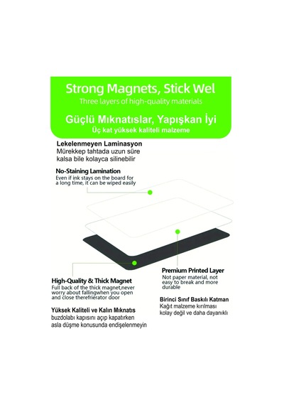 36'lı Beyaz Manyetik Magnet Kart, 6x9 Cm Yeniden Kullanılabilir Ve Su Geçirmez, Silinebilir Beyaz