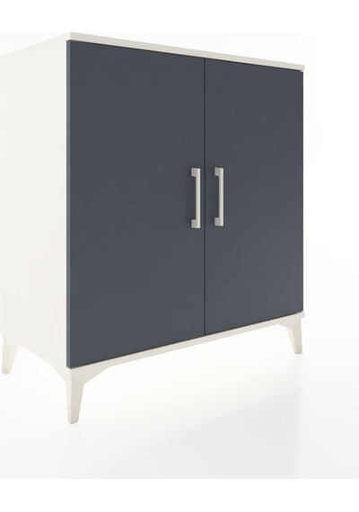 Hyperion Şifonyer 2 Kapaklı 88x44x96 Aytaşı-antrasit Aytaşı