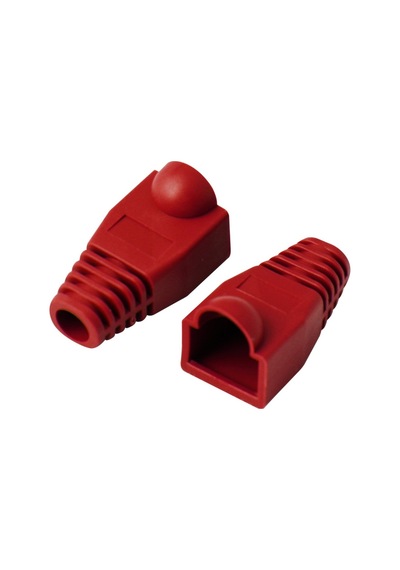 Qport Q-P5K Rj45 Konnektör Kılıfı 50'Li Paket Kırmızı