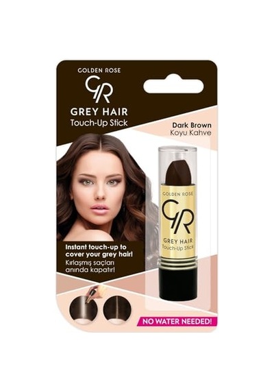 Grey Hair Touch-up Stick No: 02 Dark Brown - Beyaz Saç Kapatıcı - Koyu Kahve