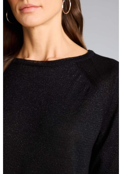 Defacto - Regular Fit Bisiklet Yaka Triko Kazak C6818AX24WN Siyah