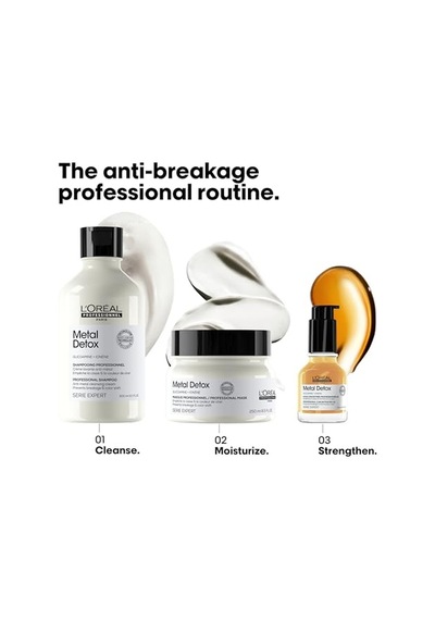 L'oréal Professionnel Serie Expert Metal Detox Oil Konsantre Saç Bakım Yağı 50 Ml - Parlaklık Ve Kırılma Karşıtı Bakım