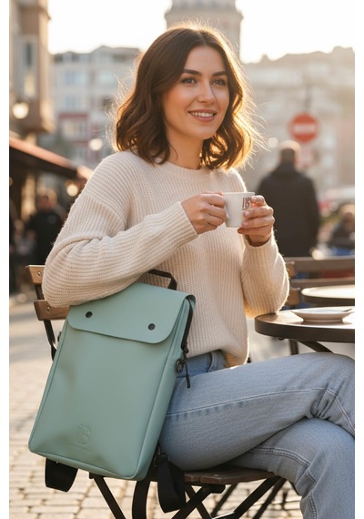Brandsmithshop Sage Adaçayı Yeşili Dock Structured Sırt Çantası Çok Renkli