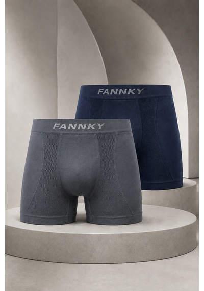 Fit Women Erkek Casual Comfort Günlük 2 Li Boxer Ten