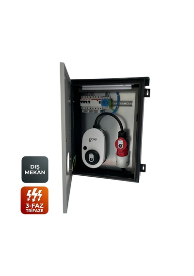 Ever Charger Panobox Pro Trifaz Elektrikli Araç Şarj Panosu Ac Kaçak Akım Röleli, Sigortalı, Go-e Uyumlu Dış Mekan 11 Kw 22 Kw 5/32a Fiş 5/32a Priz Ever Charger Panobox Pro Trifaz Elektrikli Araç Şarj Panosu Ac Kaçak Akım Röleli, Sigortalı, Go-e Uyumlu Dış Mekan 11 Kw 22 Kw 5/32a Fiş 5/32a Priz