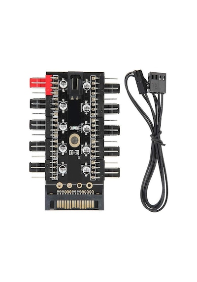 4988 10 Port Fan Power Sata Güç Switch Pwm Çoklayıcı