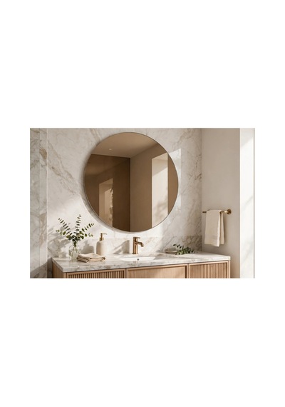 70 Cm 4 Mm Yuvarlak Ayna Gerçek Bronz Ayna Gümüş