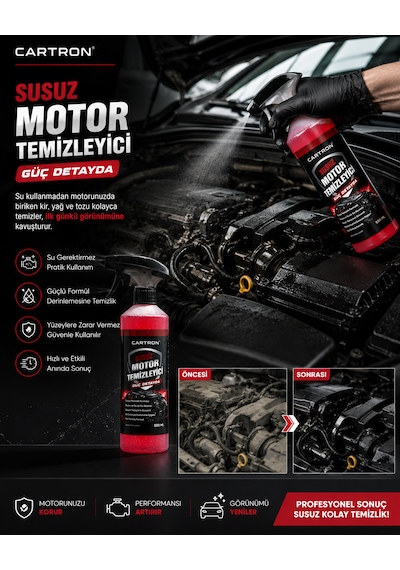 Cartron Susuz Motor Temizleyici 500 Ml