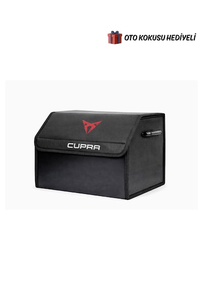 Cupra Marka Logolu Oto Bagaj Organizer Çanta Oto Bagaj Çantası 2 Bölmeli Suni Deri Boyutlar : 48 Cm X 31 Cm X 29 Cm