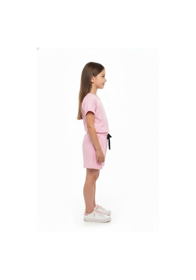 Toontoy Kids Toontoy Kız Çocuk 2'li Şortlu Takım Bisiklet Yaka Düşük Omuz Kısa Kollu Baskılı Tişört - Beli Lastikli Bağlamalı Cepli Şort 25016 Pembe Toontoy Kids Toontoy Kız Çocuk 2'li Şortlu Takım Bisiklet Yaka Düşük Omuz Kısa Kollu Baskılı Tişört - Beli Lastikli Bağlamalı Cepli Şort 25016 Pembe