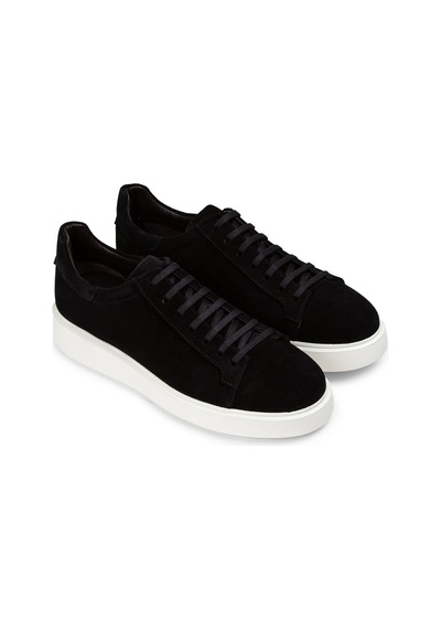 Deery Hakiki Süet Siyah Erkek Sneaker Ayakkabı - 01954Msyhe01 Siyah