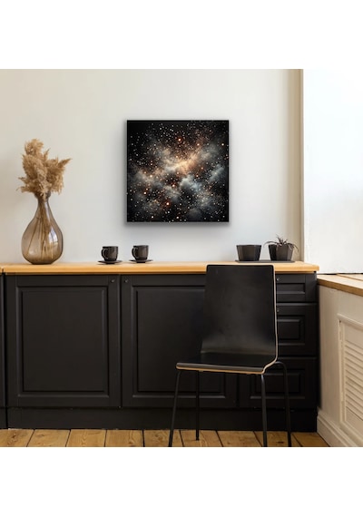 Uzay Boşluğu Kanvas Tablo 60x60cm Çok Renkli