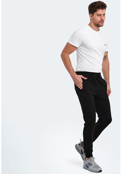 Slazenger OLUFTEN I Erkek Cepli Siyah Eşofman Altı