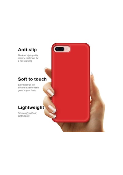 Apple Uyumlu iPhone 8 Plus Kilif Lansman Içi Kadife Silikon Tam Koruma 398949993