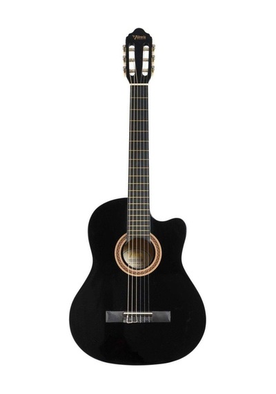 Valencia Vc104tcbk Klasik Gitar Cutaway Siyah Kesik Kasa - Sa