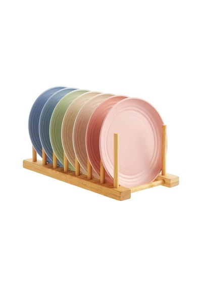 Bambu Tabak Standı Bölmeli Doğal Tabak Düzenleyici Tabak, Kupa, Kapak, Tepsi Ve Mutfak Gereçleri İçin Çok Amaçlı Düzenleyici Sku: Zeusstk048d0b6fde 12x7