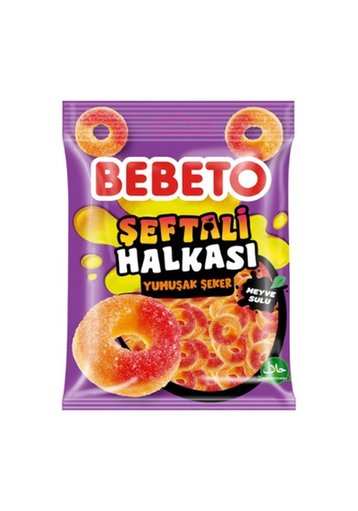 Şeftali Halkası Şekerleme 80 Gr