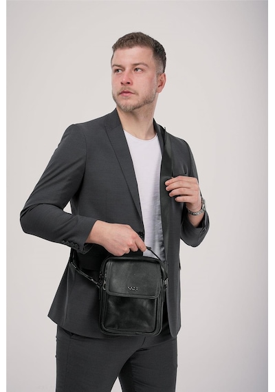Çççs 31590 Hakiki Deri Askılı Çanta Siyah