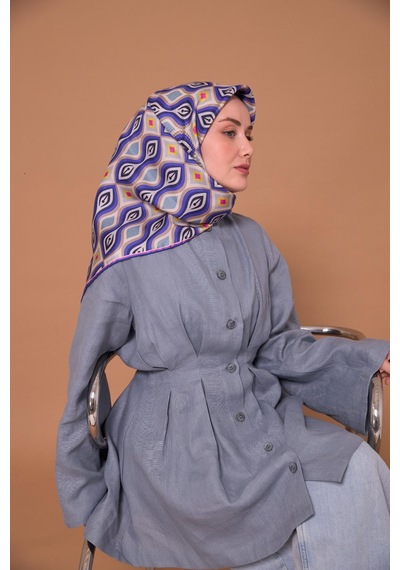 Silk Home Twill İpek Eşarp 11470-18 Krem, Vizon, Mor, Lacivert, Pembe, Asit
