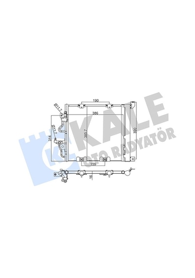 Kale 393600 Klima Radyatörü Kondanser - Opel Astra H 2004- 1.9 Cdti Dizel Manuel Şanz. Klimalı Modeller 13129195 - 93178961 - 1850099