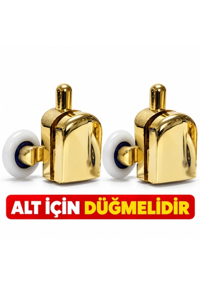 Sarı Duşakabin Tekeri Gold Sadece Alt İçin Gönderilir 2 Adet