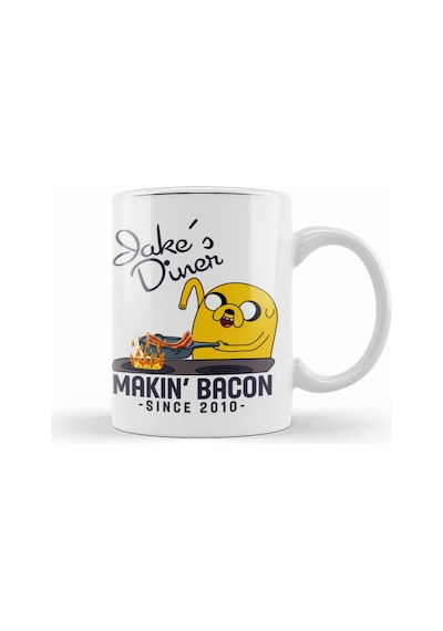 Adventure Time Bacon Pancakes Kupa Bardak Porselen No27948 Karışık