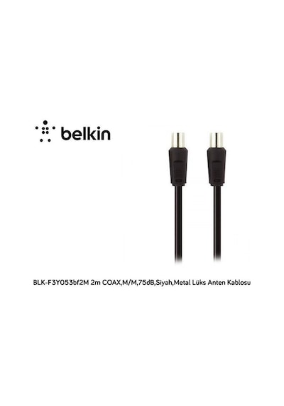 Belkin Blk F3Y053Bf2M 2Mt Coax.M M75Db.Siyah.Metal Kablo