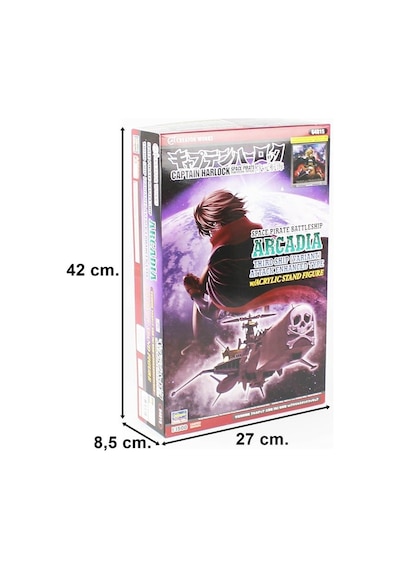 Hasegawa 64815 1/1500 Ölçek, Captain Harlock Dimension Voyage Space Pirate Battleship, Ace Combat Serisi, Bilim Kurgu Plastik M