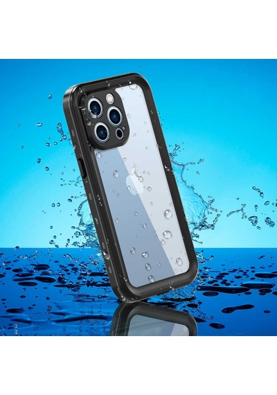 Apple Uyumlu iPhone 13 Pro Max İle Kılıf Su Geçirmez 360 Derece Koruma Waterproof Telefon Kılıfı