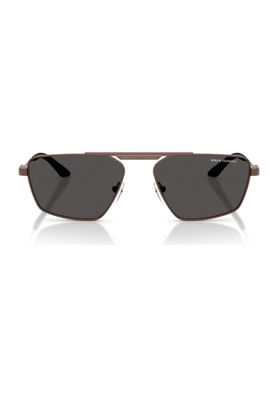 Armani Exchange Aex 2059s 610687 56 Unisex Geometrik Bronz Metal Güneş Gözlüğü Bronz