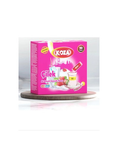 Tedar Koza Tek İçimlik Çilek Aromalı Toz İçecek 50'li Najmaddin 0.75 LT - 2.5 LT - 12 KG