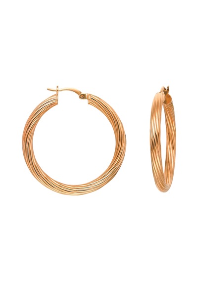 Glorria Gümüş 3 Cm Burgu Halka Küpe N11.30820