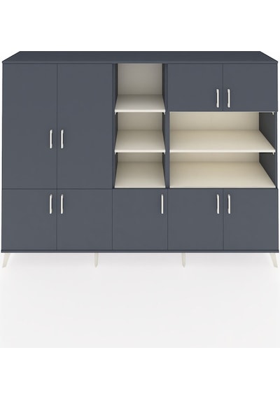 Hyperion Dolap 14 Raflı 9 Kapaklı 220x44x163 Antrasit-antrasit/ay Antrasit-antrasit/aytaşı Hyperion Dolap 14 Raflı 9 Kapaklı 220x44x163 Antrasit-antrasit/ay Antrasit-antrasit/aytaşı