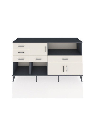 Hyperion Konsol 2 Raflı 5 Çekmeceli 3 Kapaklı 176x44x99 Antrasit- Antrasit-aytaşı Hyperion Konsol 2 Raflı 5 Çekmeceli 3 Kapaklı 176x44x99 Antrasit- Antrasit-aytaşı