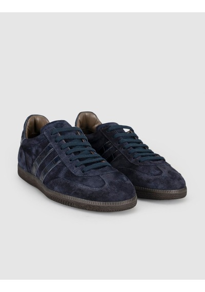 Kadın Lacivert Süet Deri Sneaker