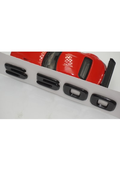 S 500 Bagaj Parlak Siyah ABS 3M 3D Yazı Logo