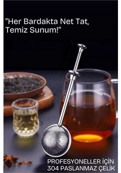 Bitki Çayı Süzgeci Çay Demleme Aparatı Profesyonel 304 Paslanmaz Çelik 722198 1