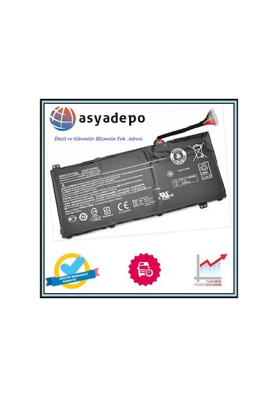 Asya.Depo Acer Uyumlu Aspire V Nıtro Vn7-591G-792U Batarya Pil